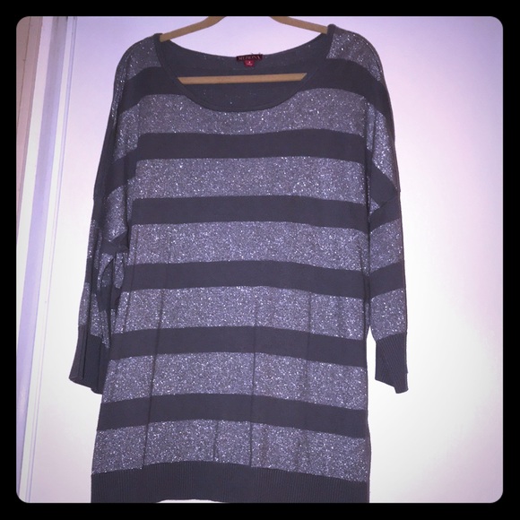 Merona Sweaters - Merona Sz 4x sweater grey/silver striped